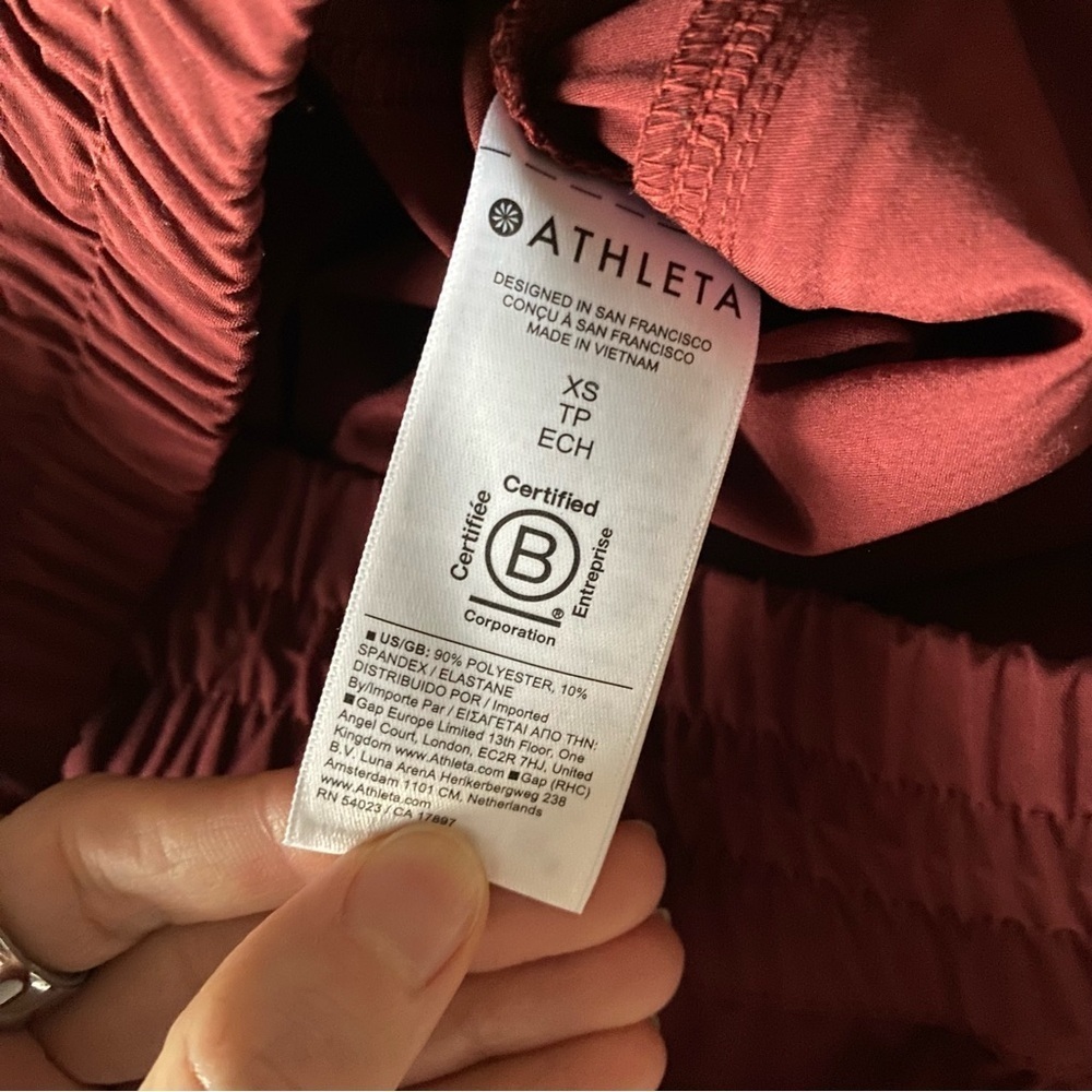 NWT Athleta Dawn High Rise 15” Skirt Redwood Sz XS Active Summer Travel Pockets - Picture 9 of 14